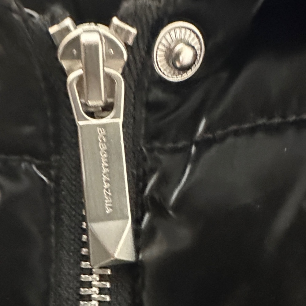 BCBGMaxAzria Shiny Black Puffer Jacket - Picture 5 of 6